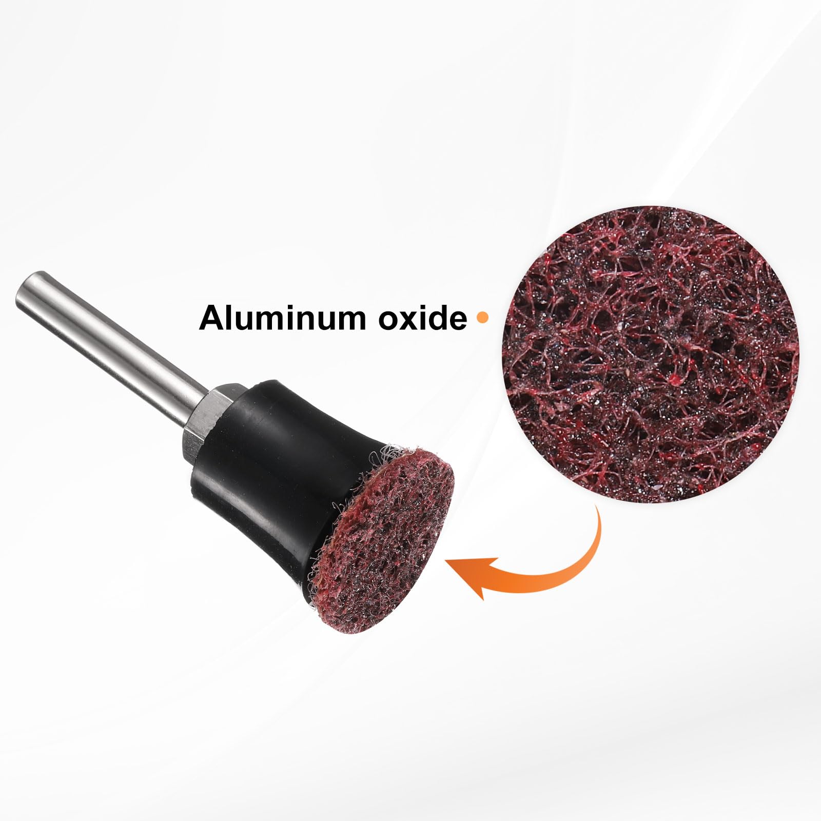 QUARKZMAN 27 szt. tarcze do szybkiego wymiany zestaw 1" Roll Lock krążki szlifierskie z uchwytem na podkładkę trzpieniową 1/4", średnia ziarnistość, tarcza do kondycjonowania powierzchni do