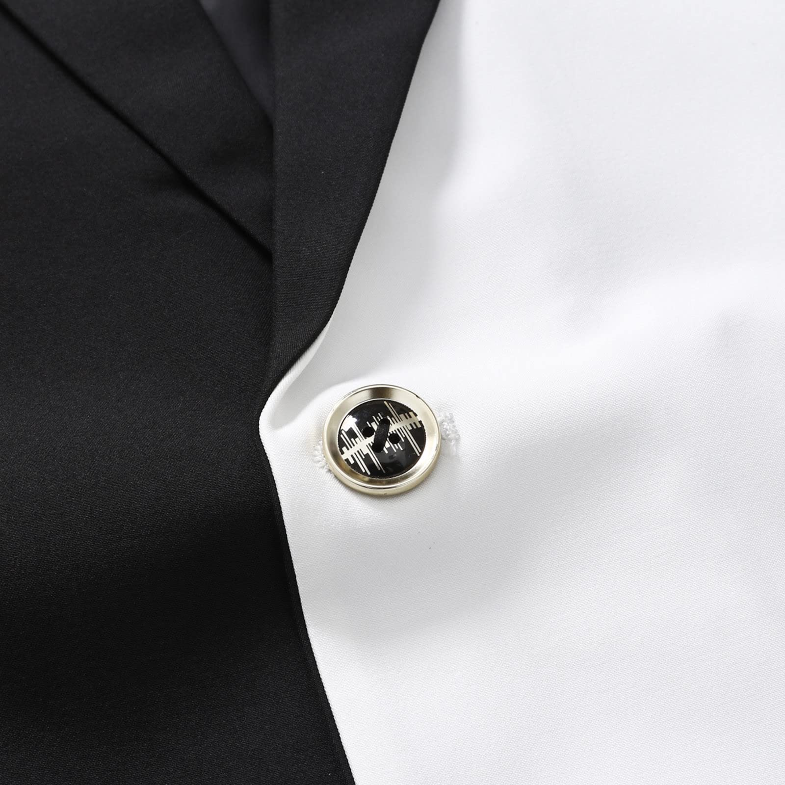Abito da uomo con stampa risvolto di moda a petto singolo fibbia per abbigliamento e giacche da uomo Giacca riscaldante da uomo con batteria e cappuccio, Le Noir, XL