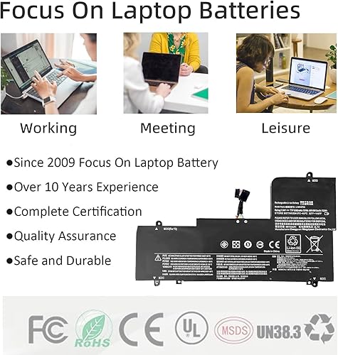 Miniatura 5 de L15M4PC2 L15L4PC2 - Batería para laptop Lenovo Ideapad Yoga 710-14IKB 710-14ISK 710-15IKB 710-15ISK 710 Series Notebook, 5B10K90778 5B10K90802