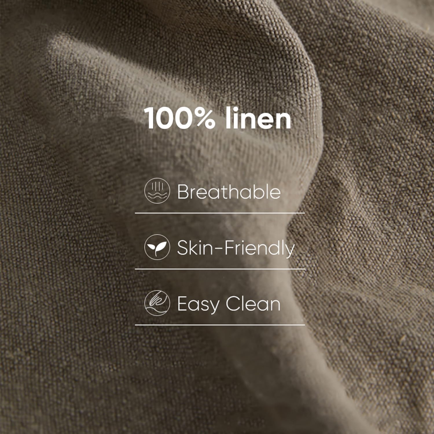 100% Pure Linen Blanket,100% Natural Flax Linen Throw Blanket, 79"x63" French Linen Fabric,Soft,Breathable and Skin-Friendly Bed Blanket - Linen Color