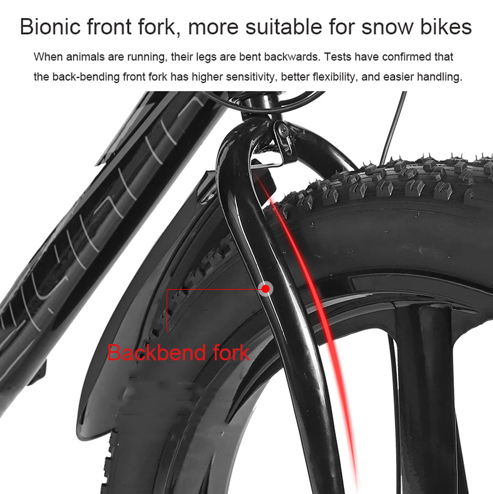 Amazon | 大人用26インチマウンテンバイク、ビーチスノーファット