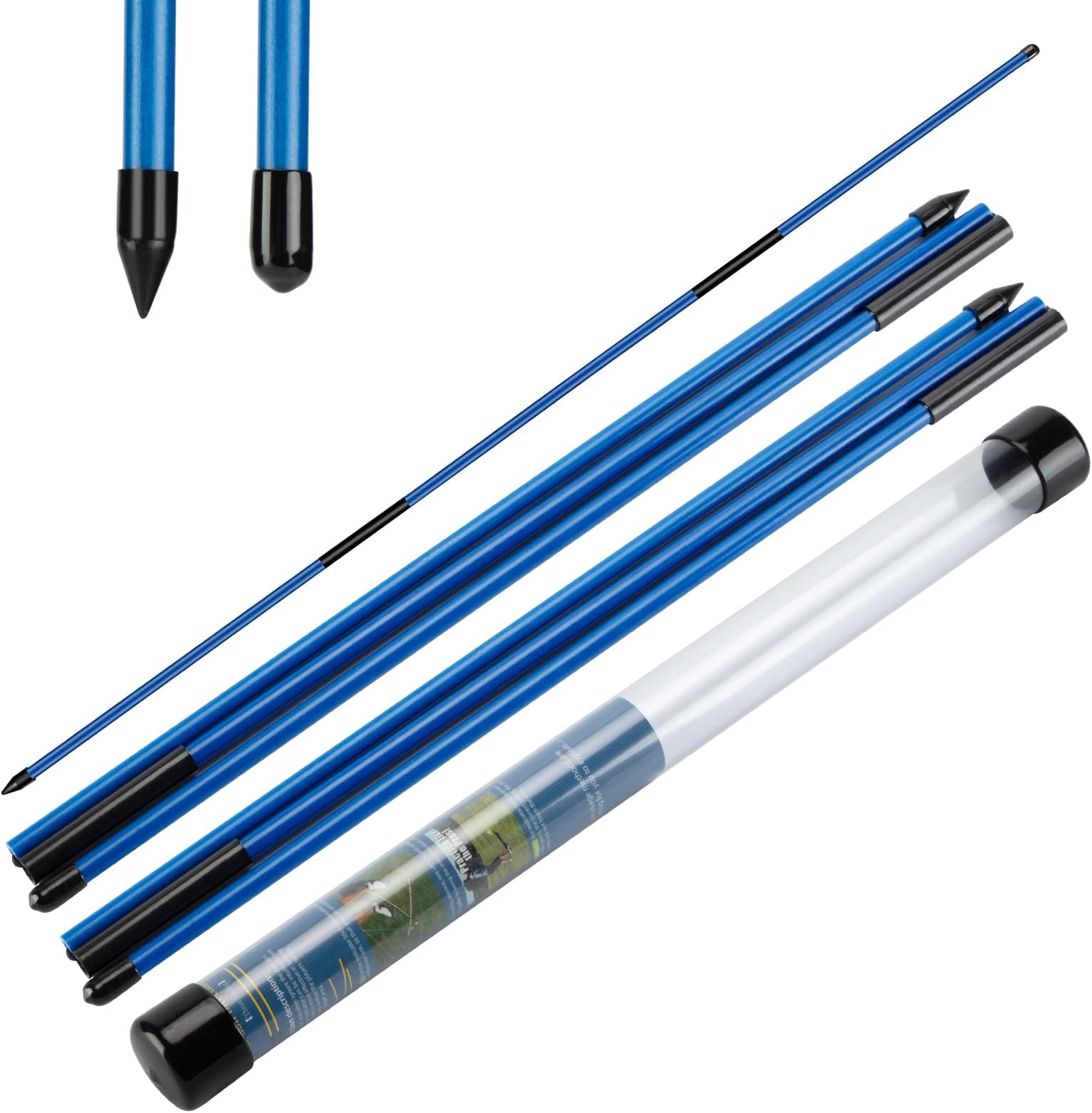 MSOAT Foldable Golf Alignment Sticks Pack of 2 Alignment Rods Golf Training Equipment