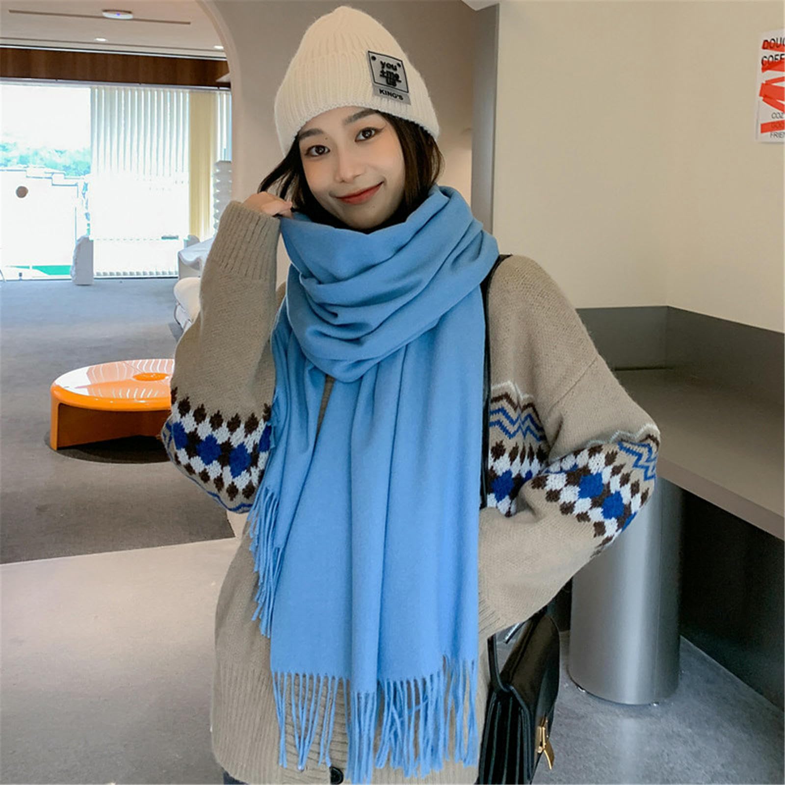 Foulard Donna Scialli E Sciarpe Da Per Uomo Caldo Versatile Ed Elegante Autunno Inverno
