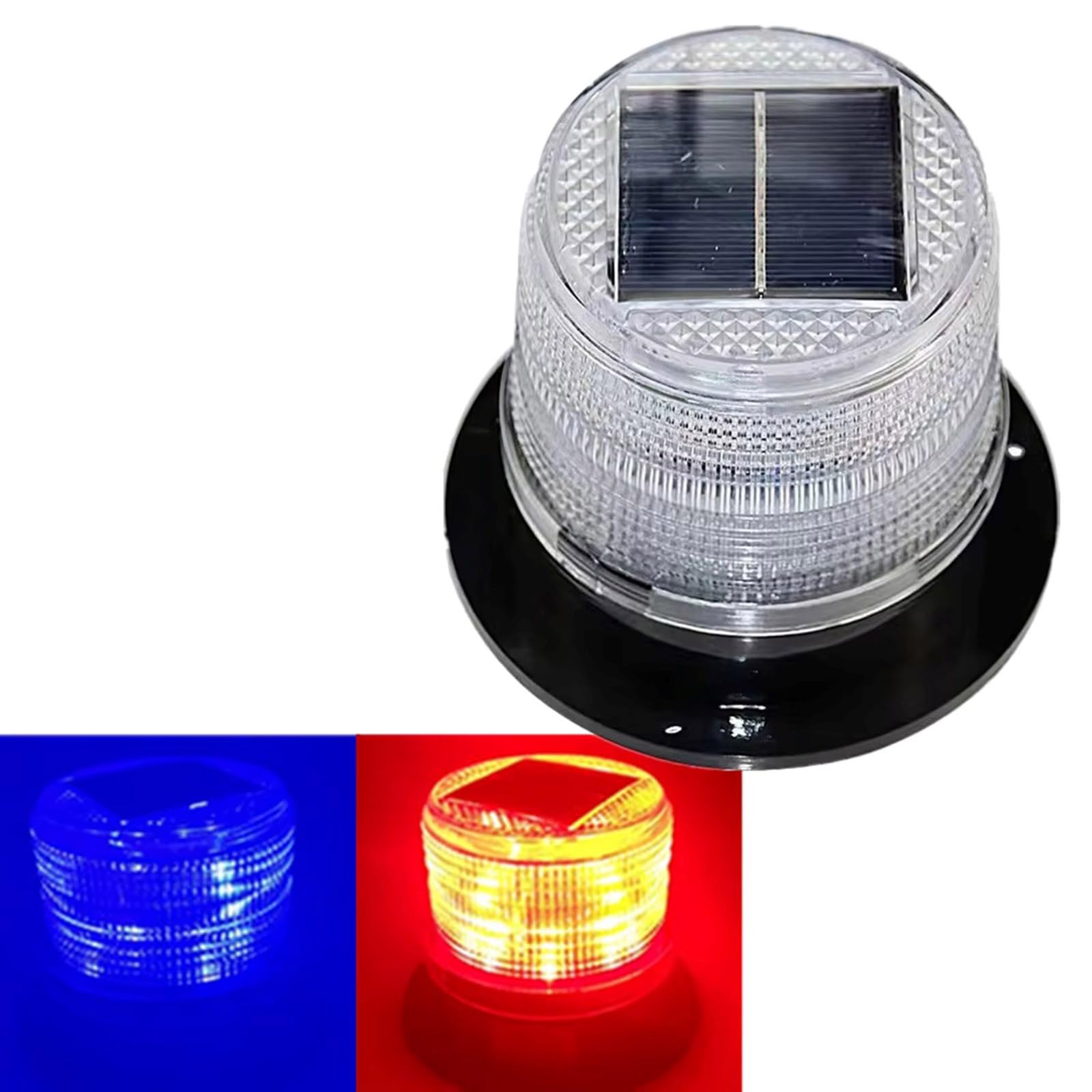 Chanlite Solar Alert Lights with Sensors Auto On/Off High Visibility ABS for Construction Sites Automatic Sensors Warning