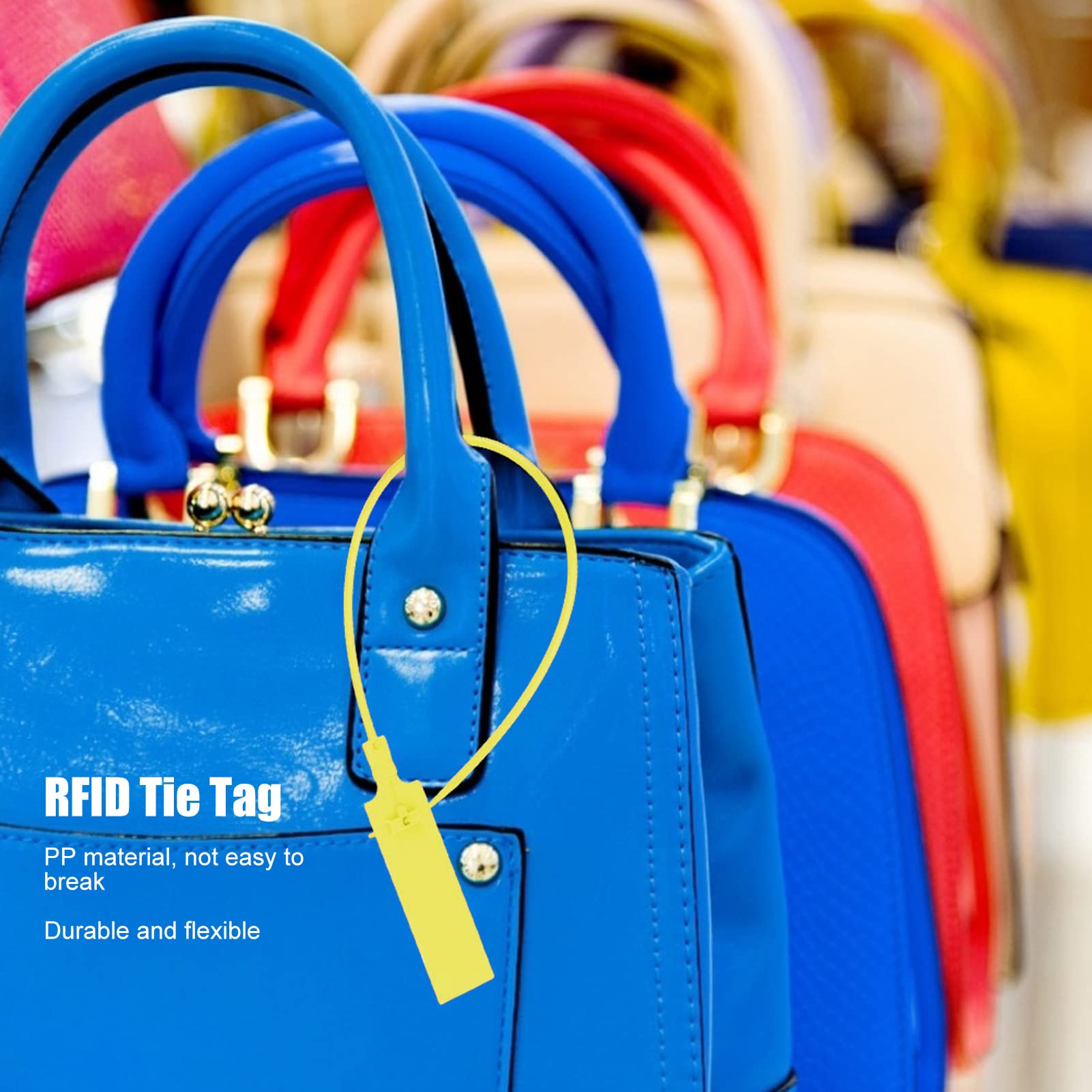 50 Pièces Attaches Zippées Numérotées, étiquette De Cravate Zippée Lisible étiquette De Cravate RFID 915 MHz étiquettes D'expédition De Sécurité étanches Pour Colis Logistique Bagages Vêtements