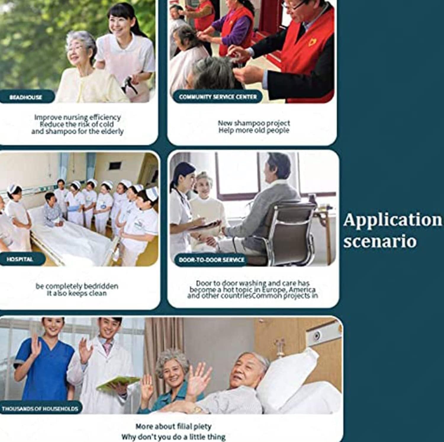 Multifunctional Electric Intelligent Elderly Shampoo Equipment,Shampoo Basin,Negative Pressure Shampoo Bedside Shower System,Bed Bath for Bedridden Disabled Elderly During Pregnancy ( Color : 110V )