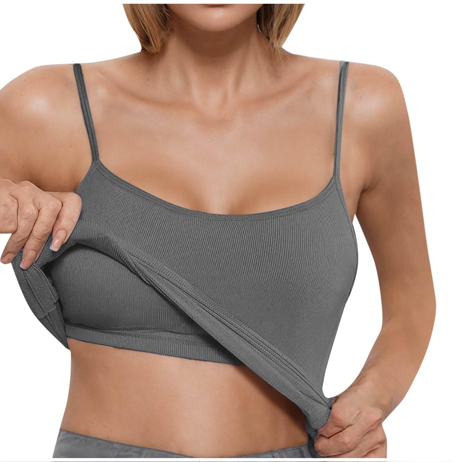 Camisola ajustada sin mangas con relleno integrado para un soporte óptimo 7