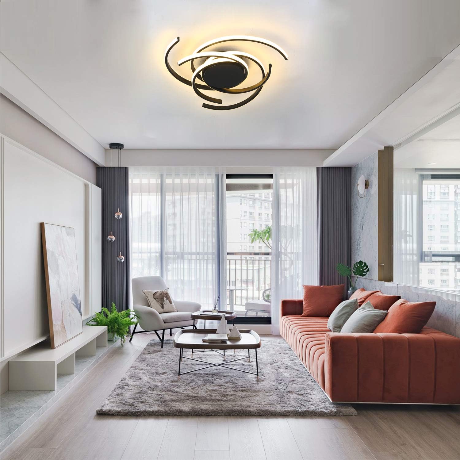 🛒 Crаzу Dеаlѕ Phlilqe LED Ceiling Light Dimmable Chandelier Living Room Kitchen with Remote Control Hanging Lamp, Modern Dining Room Flush Mount Acrylic Chic Ceiling Chandeliers Lighting for Bedroom (Black, 29.5“) Bеѕt Cуbеr Dеаlѕ 🔥 Phlilqe LED Ceiling Light Dimmable Chandelier Living Room Kitchen with Remote Control Hanging Lamp, Modern Dining Room Flush Mount Acrylic Chic Ceiling Chandeliers Lighting for Bedroom (Black, 29.5“)