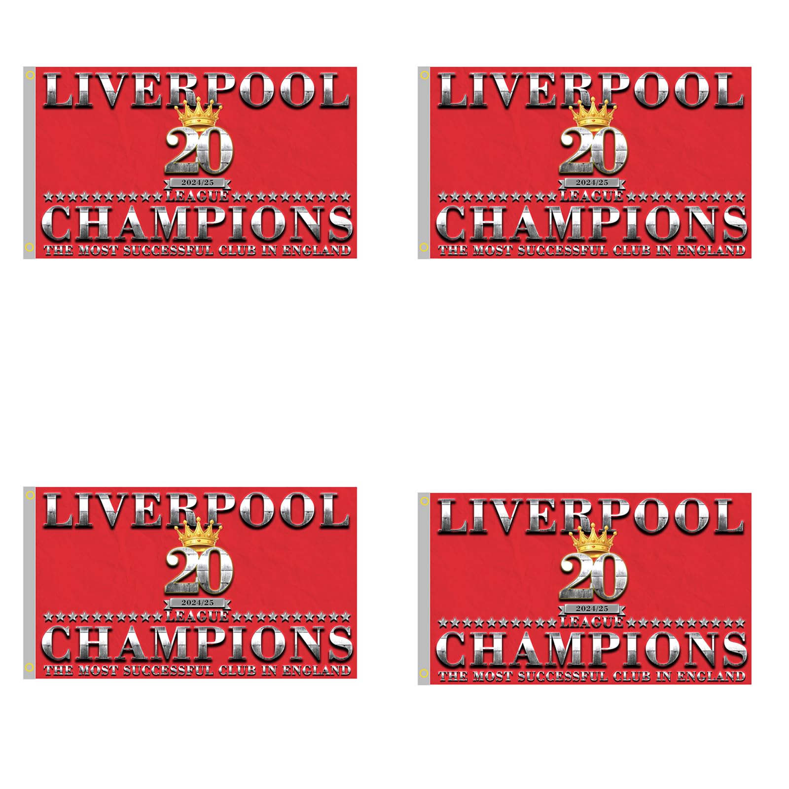 Liverpool 2025 Champions Flag, 90 x 150 cm,Liverpool Football League Champions Banner Flag, 20th Championship (4)