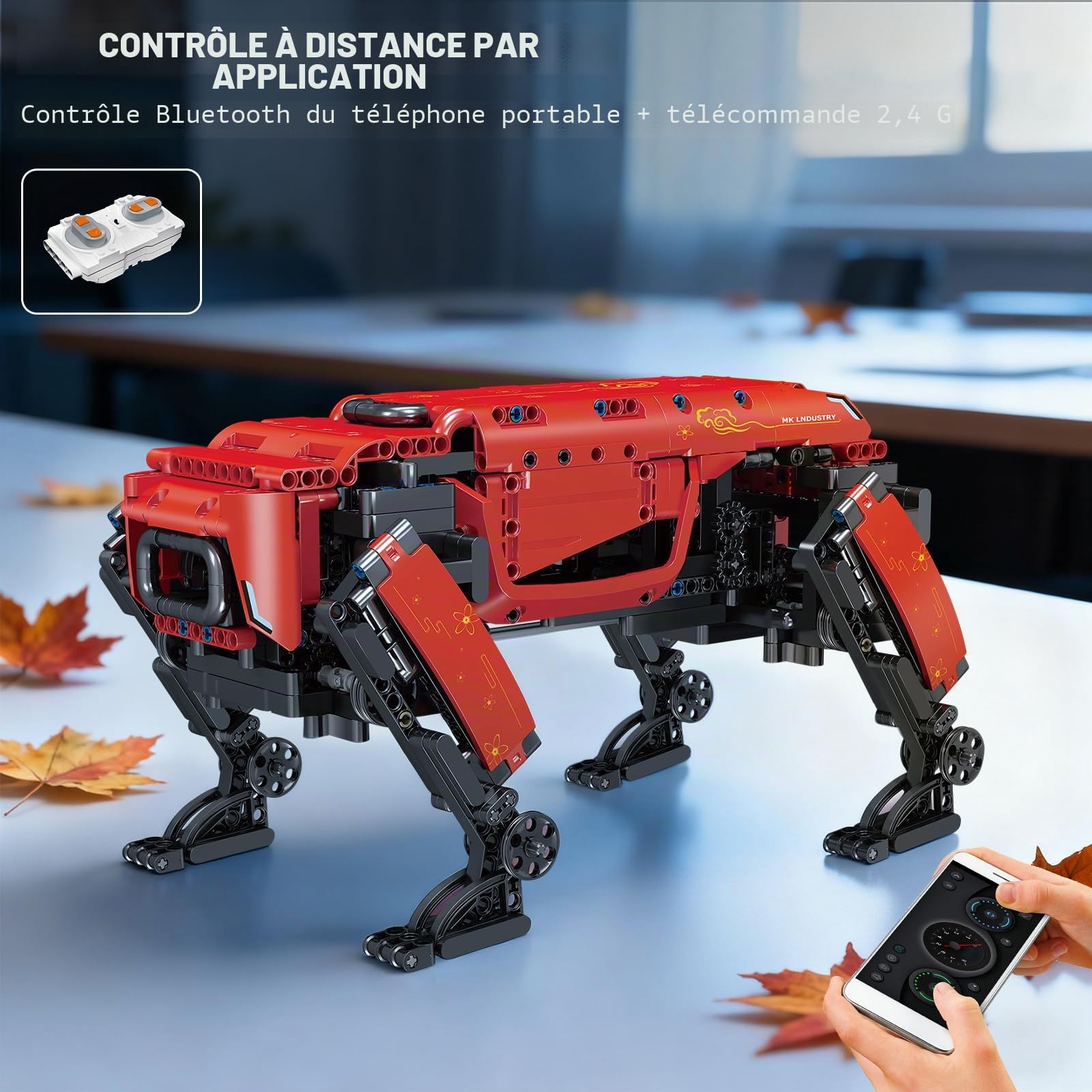 Mould King Modèle de Robot télécommandé, 936 pièces Technique Chien mécanique Blocs de Construction pour Adultes et Enfants, kit de Bricolage comme Jouet/Cadeau/Objets de Collection