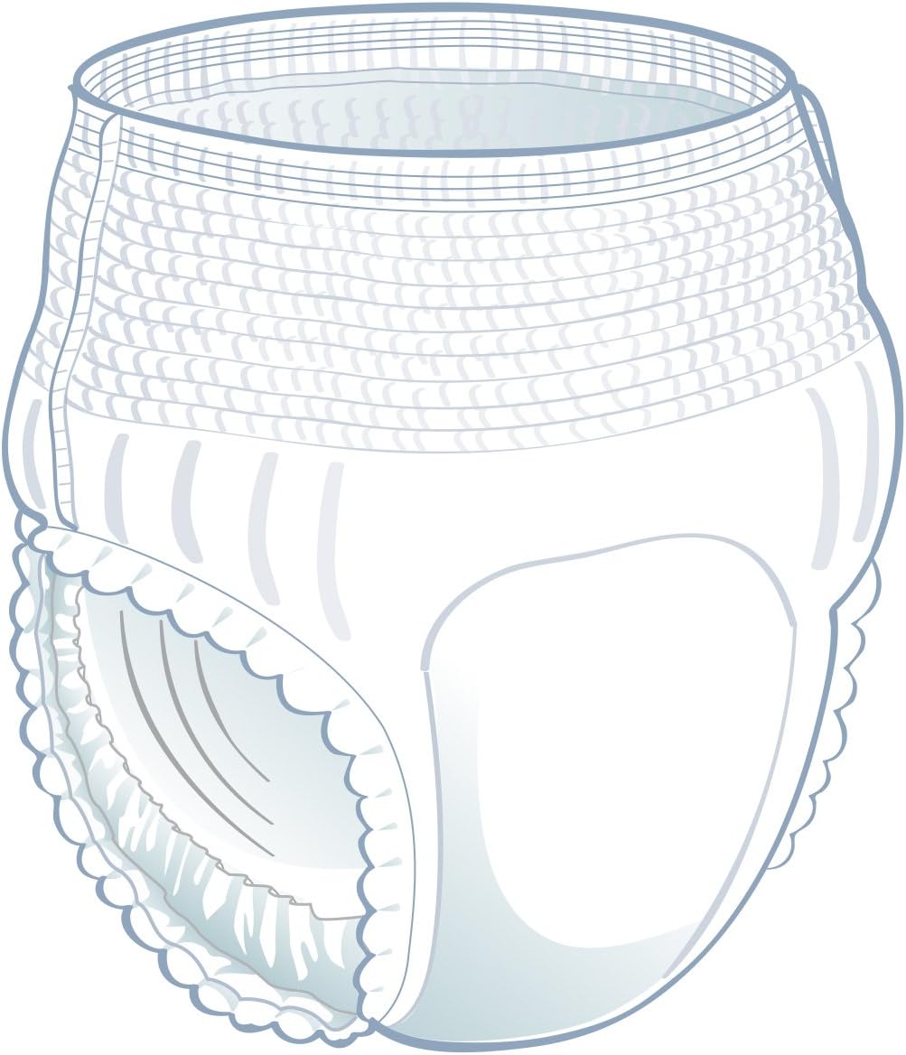 FitRight Ultra Adult Incontinence Underwear, Heavy Absorbency, Large, 40 - 56, 4 Packs of 20 (80 Total) : Health & Household