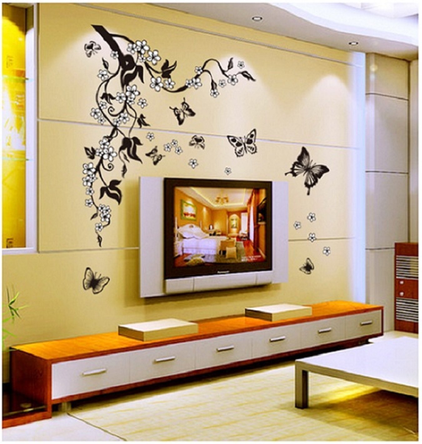 JAAMSO ROYALS Black Flying Butterflies Design Vinyl Self Adhesive Peel and Stick for Kids Room Bed Room Wall Decor and Home Decor Wall Sticker (70CM x 50CM) (B017ELCLIG) Amazon Price History, Amazon Price Tracker