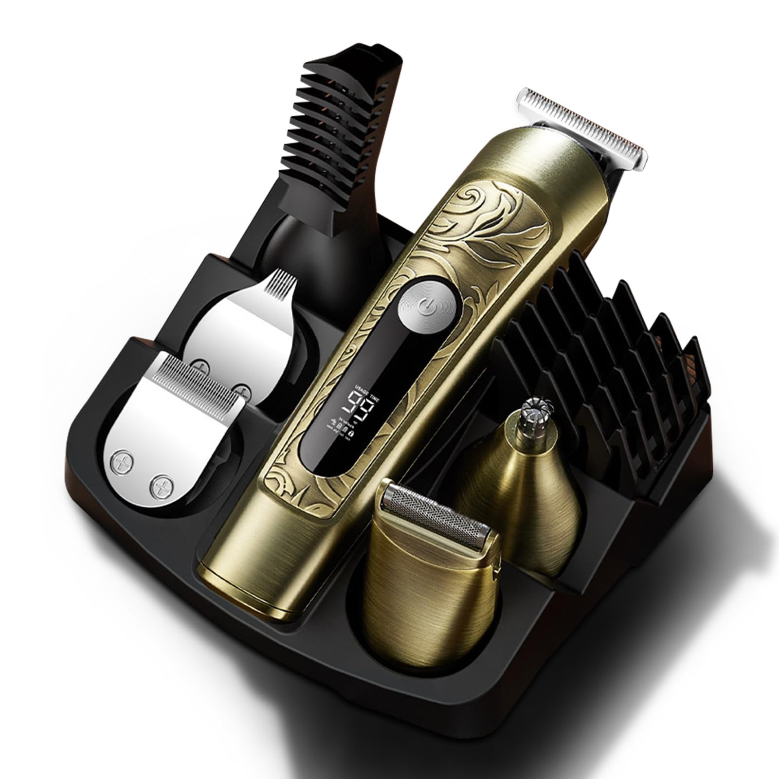 Maquinilla de Afeitar Recargable para Hombres, Kit de 6 en 1