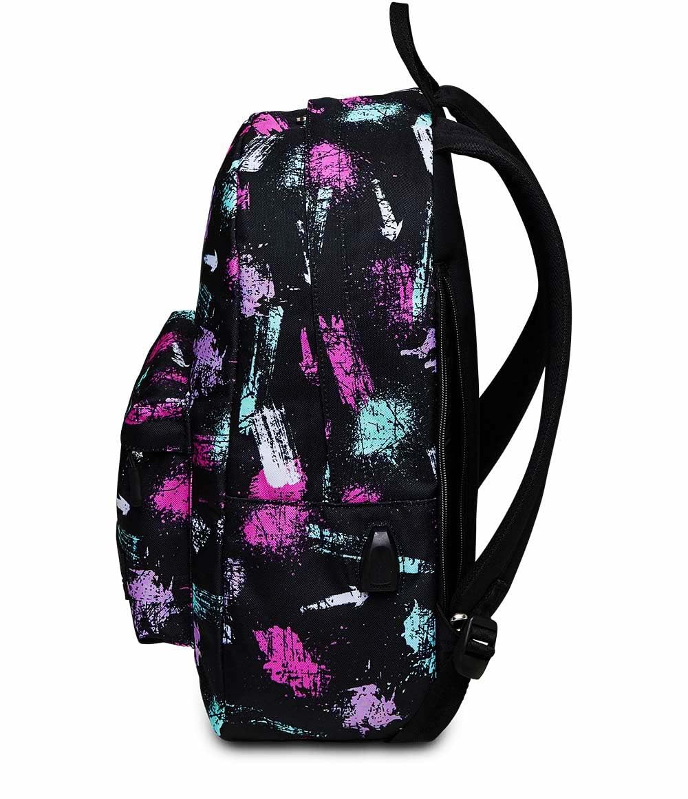 Seven Zaino Ischoolpack, Zaino Americano con Power Bank Integrato e Tasca Porta Tablet, Scuola, Bambini e Ragazzi
