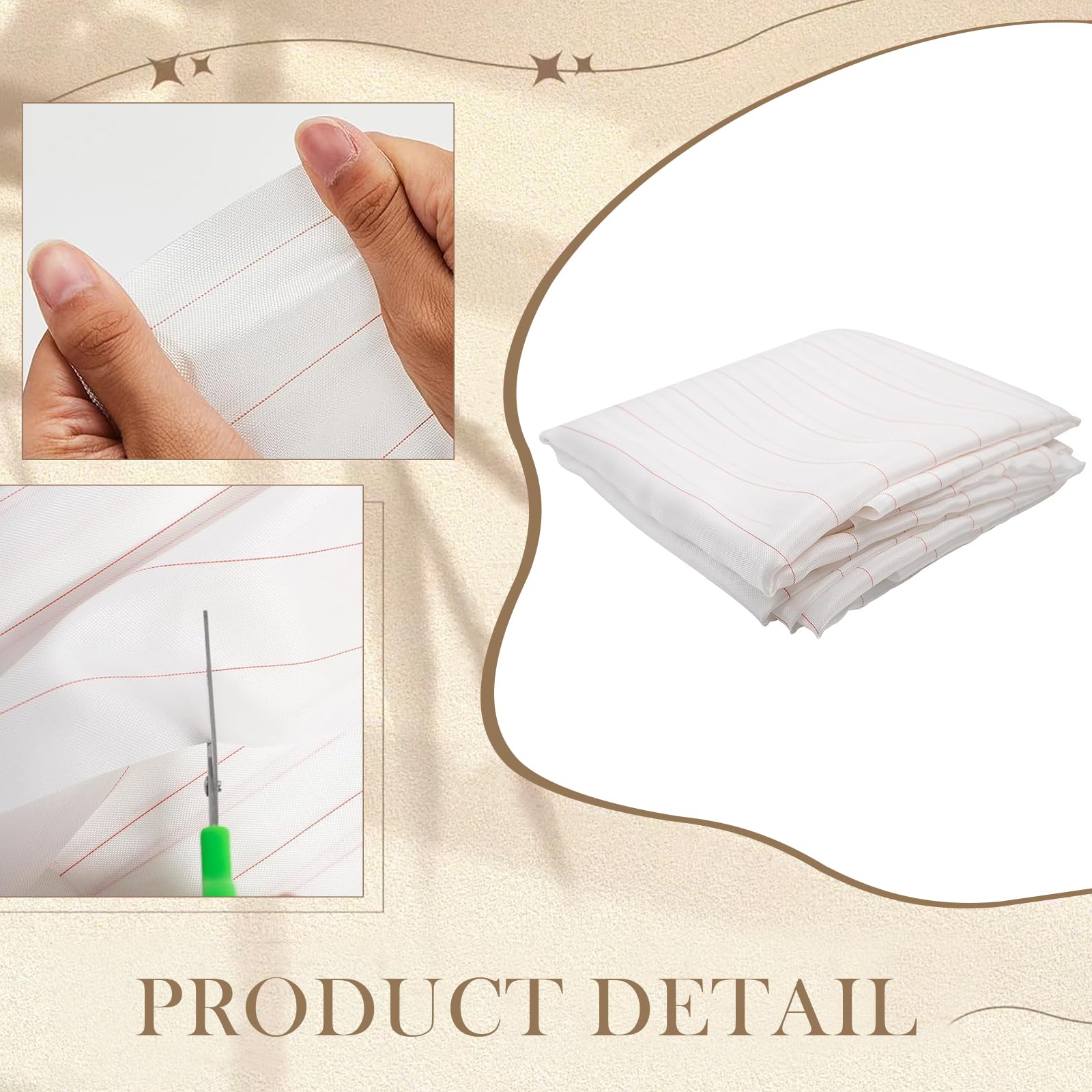 Abreißgewebe 85 g/m² Peel Ply Fabric Temperaturbeständigkeit,für Laminieren, Versiegeln, Kleben,Epoxidharz & Polyesterharz kompatibel 0,8 x6 m