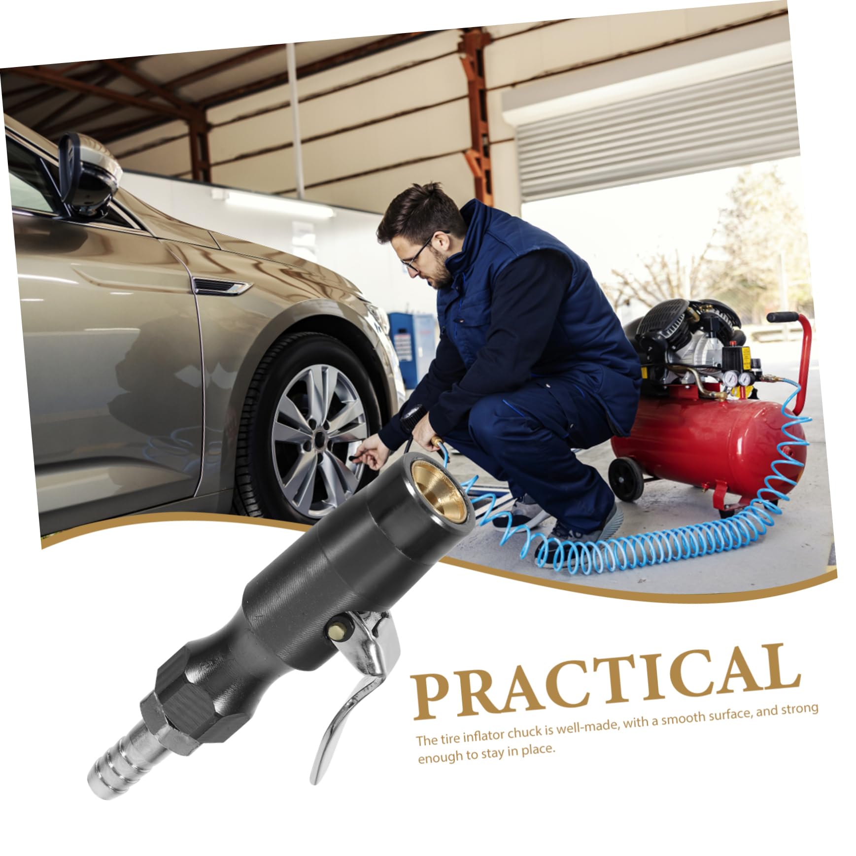 ULTECHNOVO 4stücke Locking Tire Inflator Chuck Für Tragbarer Und Benutzerfreundlicher Reifenfüller Kompatibel Mit Verschiedenen Fahrzeugtypen Langlebig Und Effizient Für Notfälle