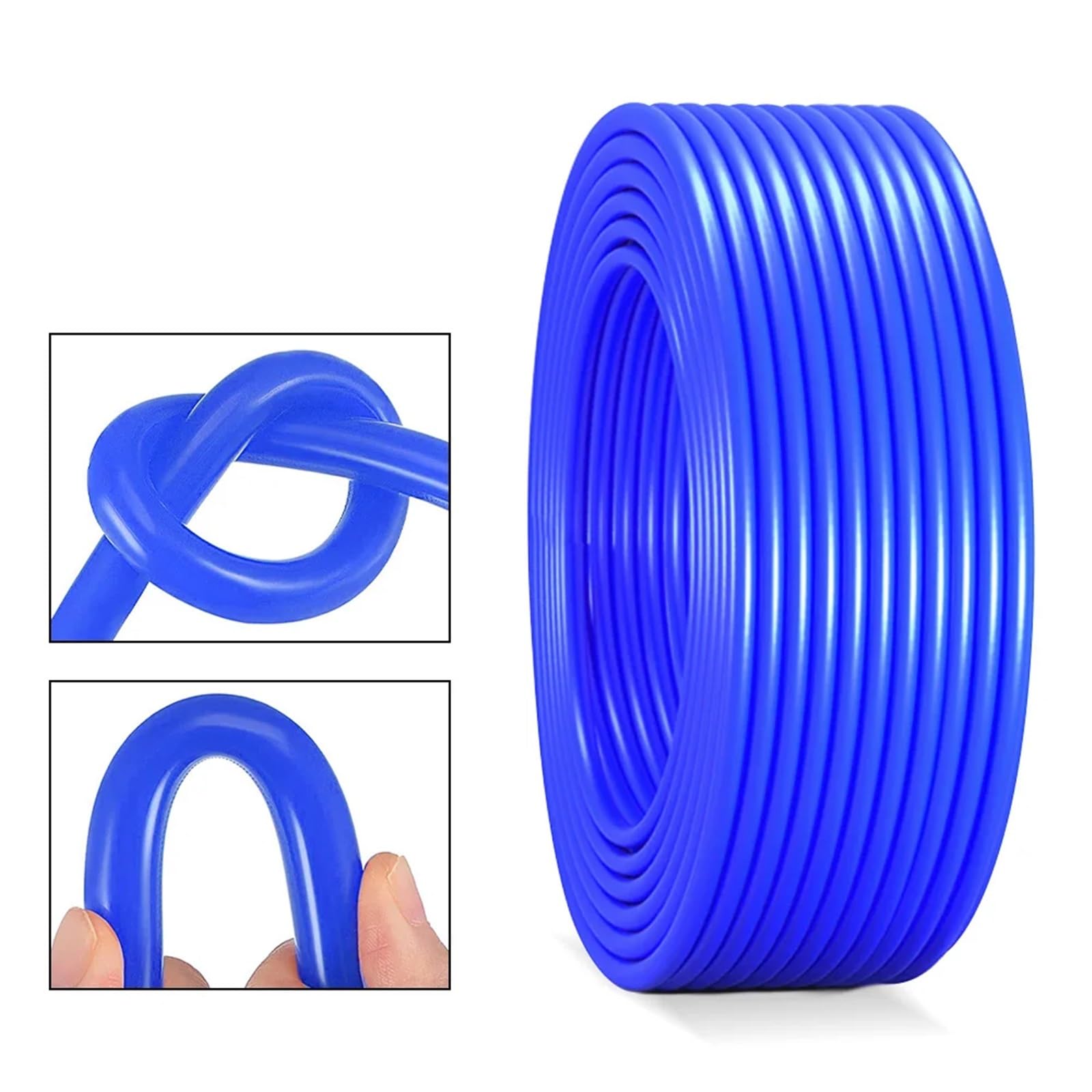 Rura wąż turbo 3x9mm średnica wewnętrzna 3mm grubość niebieski czerwony czarny silikonowy wąż do odkurzacza samochodowego wyścigowy przewód rurowy 1/2/3/5/10 metrów wąż intercooler(3x9mm Blue 10m)