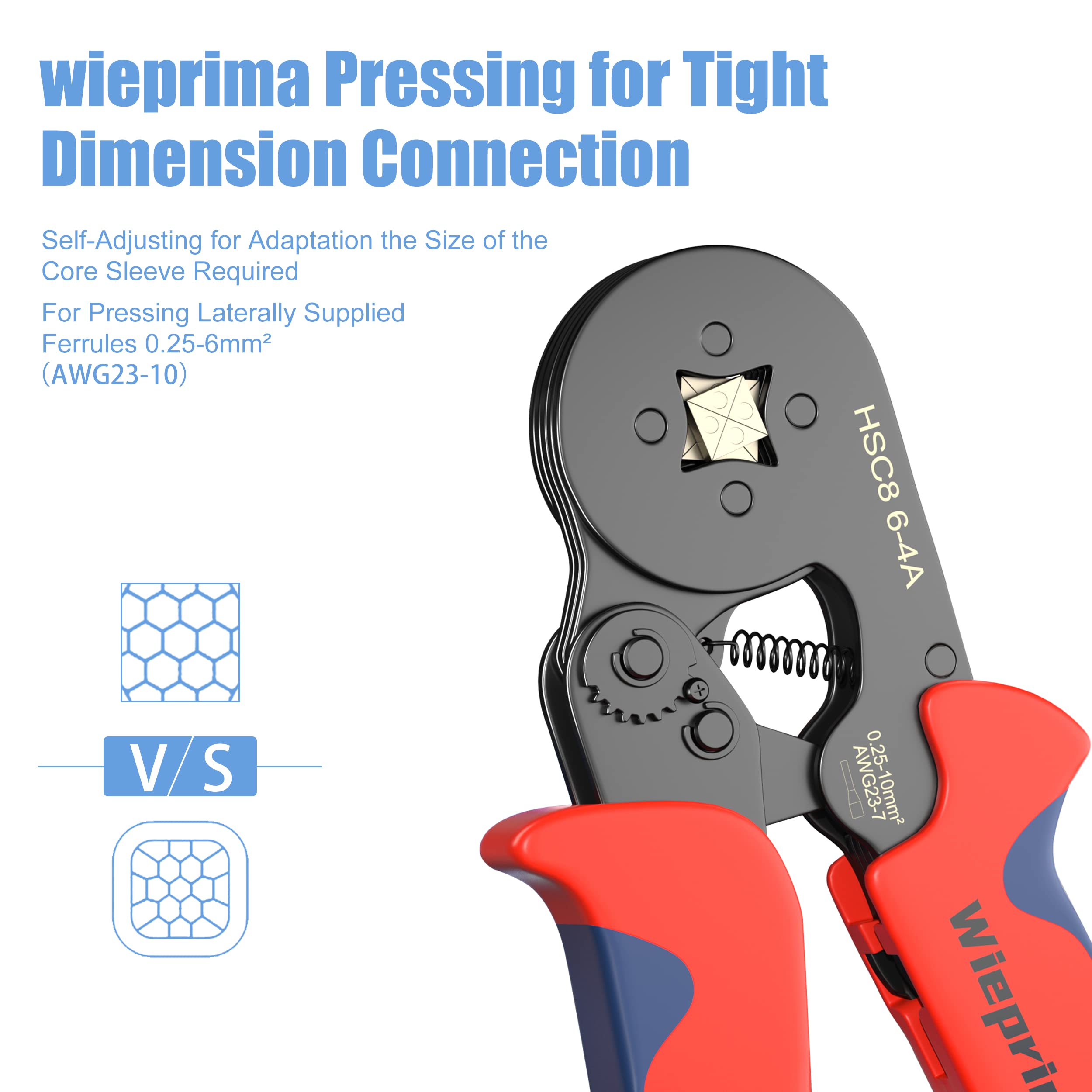 Wire Crimper Tool Kit Ferrules Wire Crimping Tool Kit 1200PCS Brass