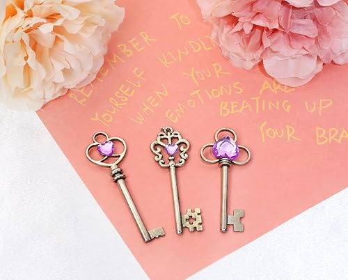 Vista 20 de Shapenty 4 tamaños de diamantes de imitación acrílicos de corazón de 0.236 pulgadas, 0.315 pulgadas, 0.472 pulgadas, 0.472 pulgadas, 0.472 pulgadas