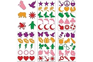 Pack of 75 Suntan Tattoo Stickers: Colorful and Fun for Summer