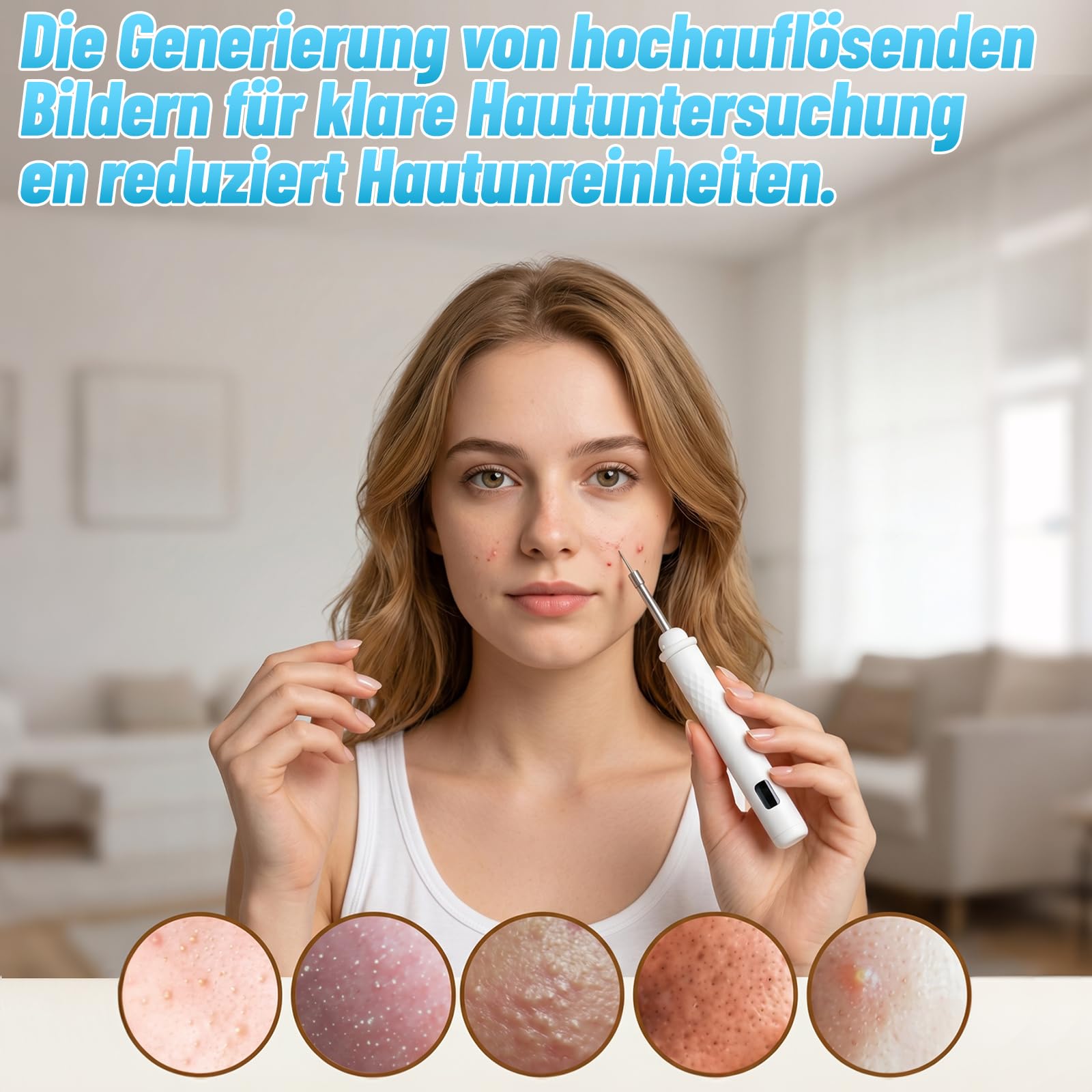 Ohrenschmalz Entferner mit 3,9 Zoll Bildschirm,1080P Ohrenreiniger mit Kamera und 6 LED,ohne App-Download, Ohrreiniger für Erwachsene IP67Wasserdicht,Mundpflege Aufsatz magnetisch,mit Aufbewahrungsbox