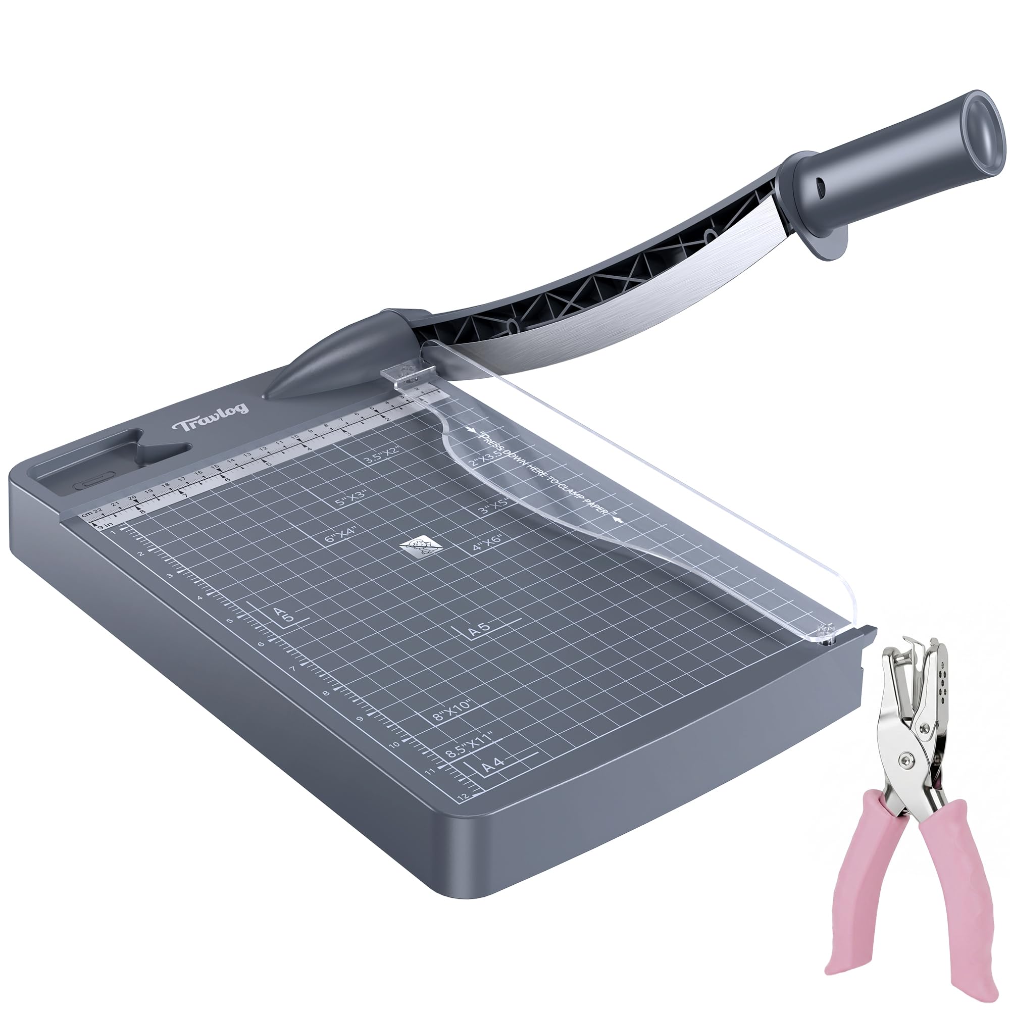 12 Inch Guillotine Paper Cutter, 12 Sheet Heavy-Duty Paper Trimmer