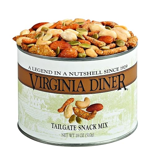 Miniatura 4 de Virginia Diner - Mezcla de bocadillos naturales gourmet para portón trasero (cacahuetes de Virginia salados, anacardos salados, palitos de sésamo
