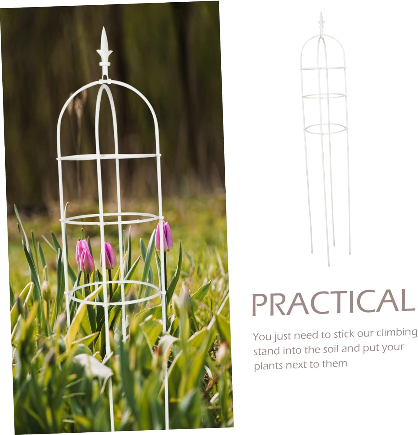 Outdoor Garden Trellis Obelisk Plant Support for Climbing Roses Vine Trellis Indoor Plant Climbing Frame