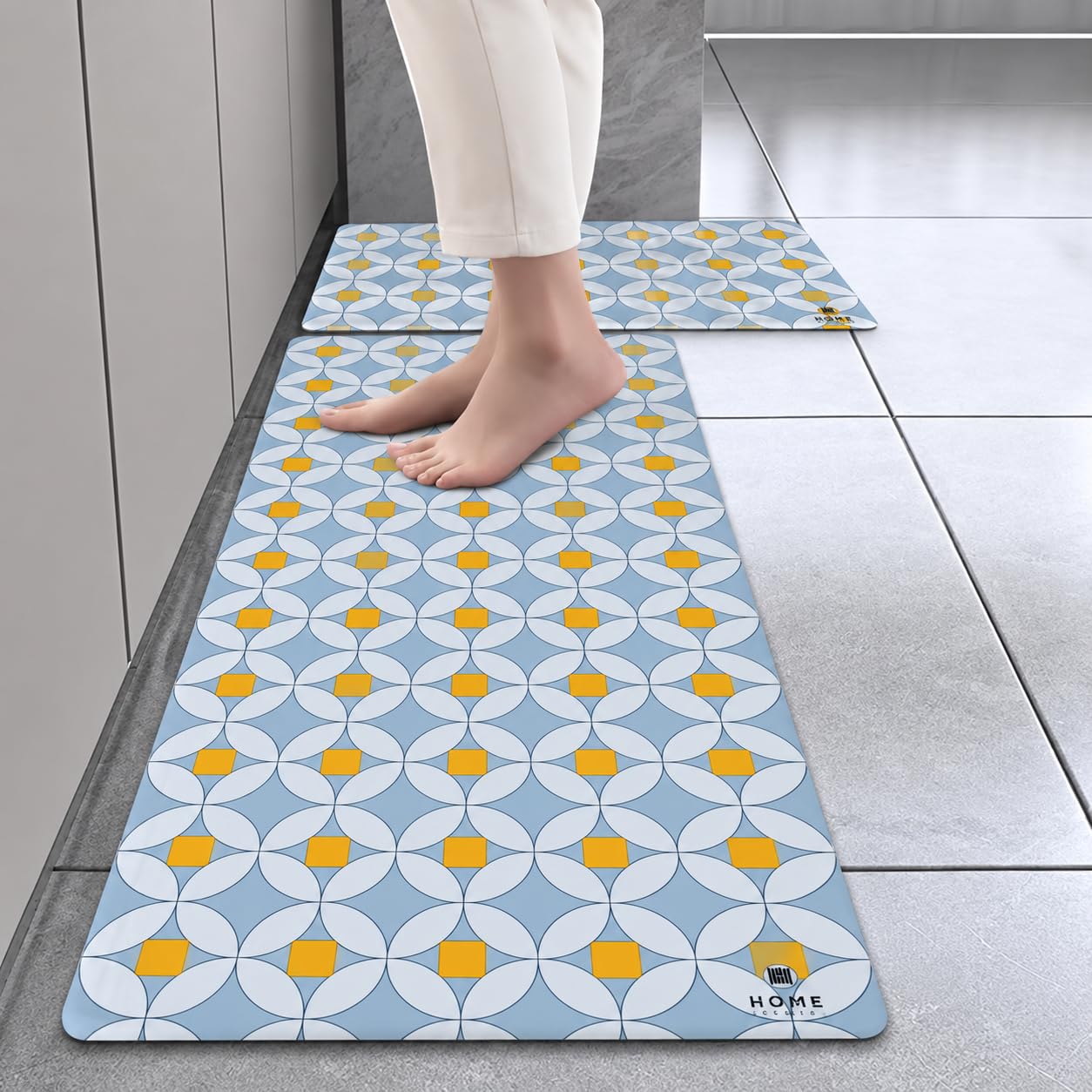 HomeCloud Rubber Kitchen Mats - Non-Slip & Absorbent -10 HomeCloud Rubber Kitchen Mats - Non-Slip & Absorbent -10