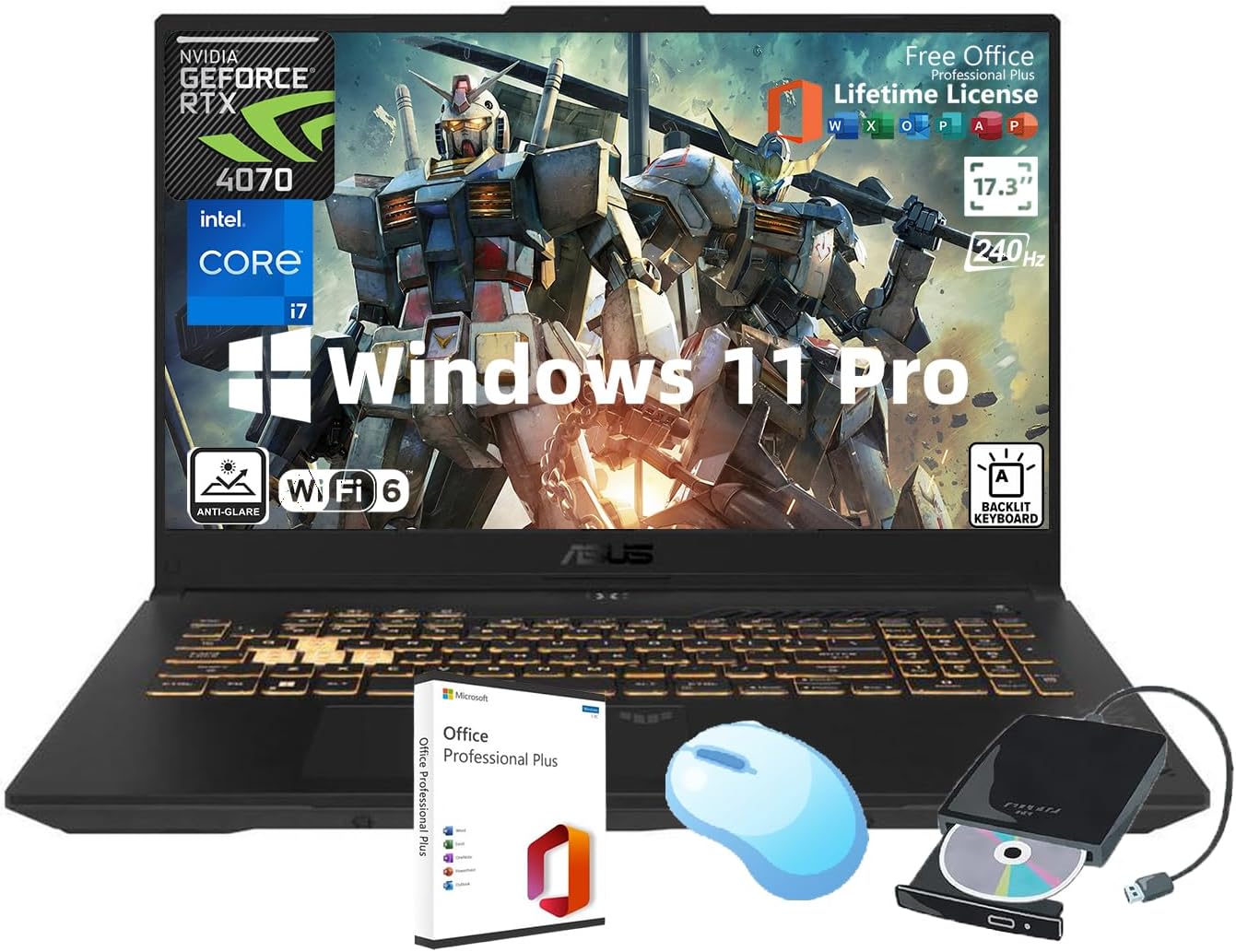 ASUS TUF FX505DT Gaming Laptop Computer 15.6” | AMD R5-3550H Processor| 8GB DDR4 256GB PCIe SSD|Gigabit Wi-Fi 5|Windows 10 Home|FX505DT-UB52|RGB Keyboard