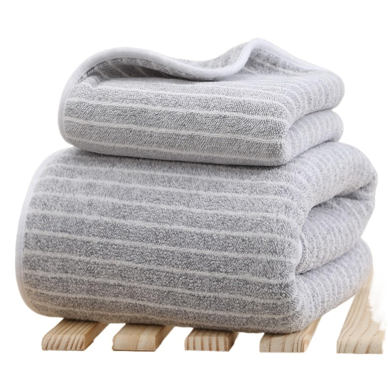 GMEqfhpOPS Quick-Drying Towel Coral Fleece Towels Bath Towels Thickened Absorbent for Swimming Pool Sports Fitness Gift Towels Towels Bath(Grey,35x75cm 70x140cm 2pc)
