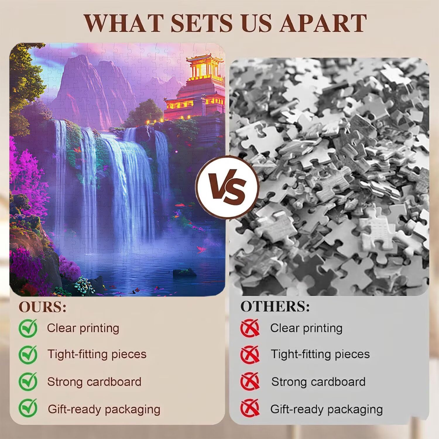 paesaggio Autunno Puzzle 4000 Pezzi per Adulti, Puzzle in Legno - Collezione Classica con Poster Incluso - Sfida di Concentrazione e Passatempo Antistress, Gioco per Famiglia, 141 x 87 cm f0-511