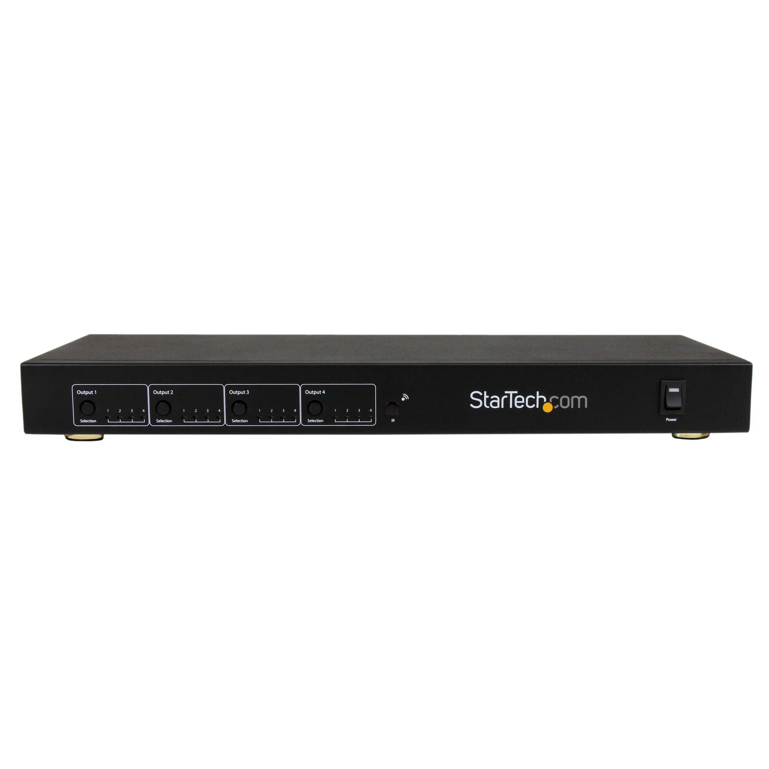 StarTech.COM Switch Matrice 4x4 HDMI et extendeur HDMI Via Cat5 / Cat6 - HDBaseT - 1080p - 70 m (ST424HDBT)