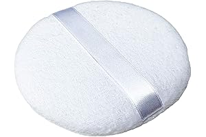 Extra Large Jumbo 4.5" Pure Cotton Powder Puffs for Makeup and Body