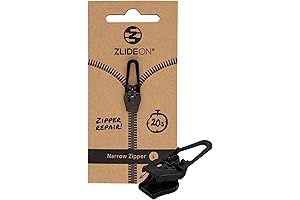 ZlideOn Zipper Pull Replacement - For #5 Narrow Chain Zippers; Instant Zipper...
