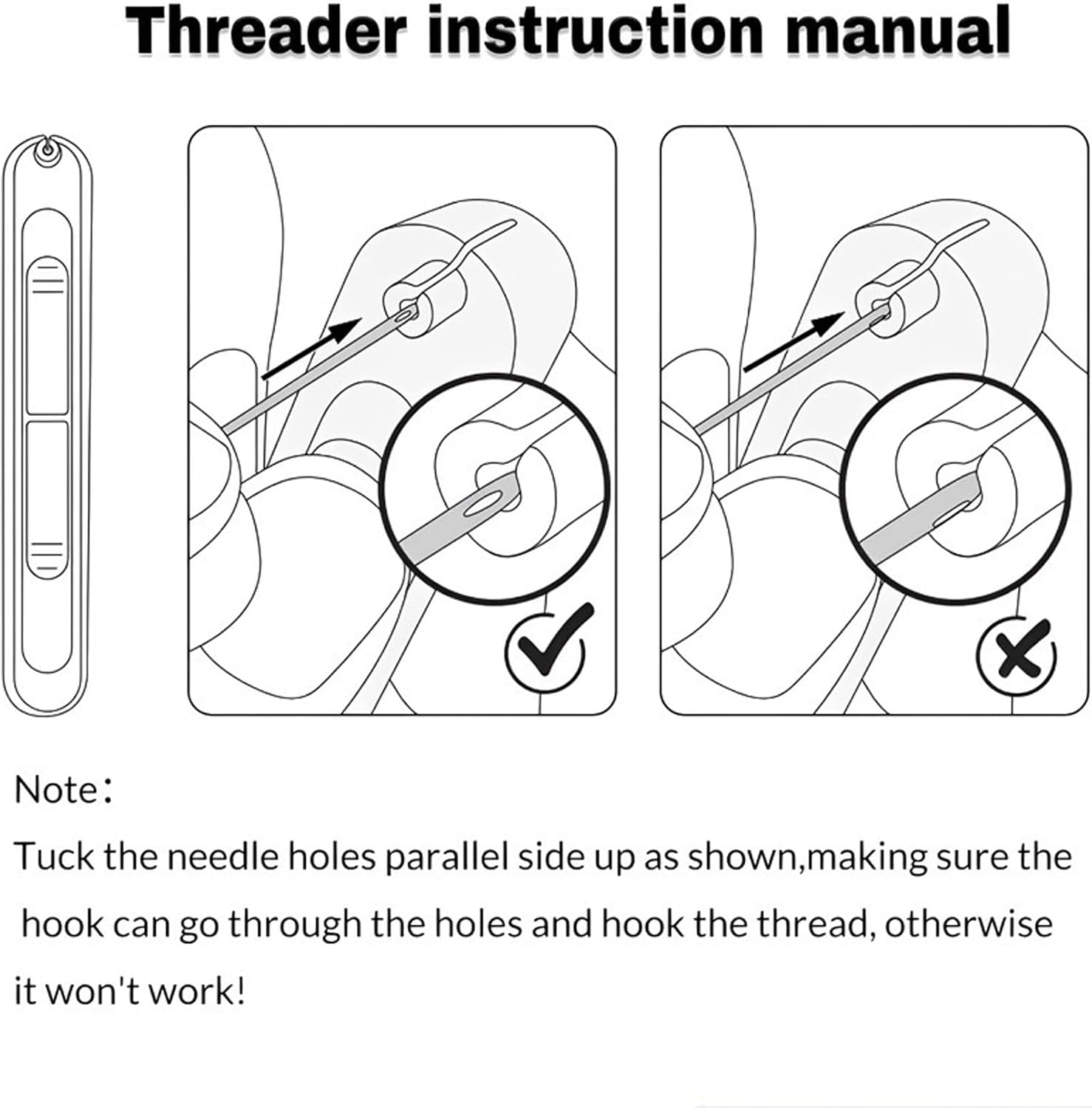 Upgraded 2 in 1 Needle Threaders Seam Ripper,Sewing Supplies,Multifunctional Sewing Tool, Quick Sewing Machine Loop Automatic Needle Threaders (Purple)