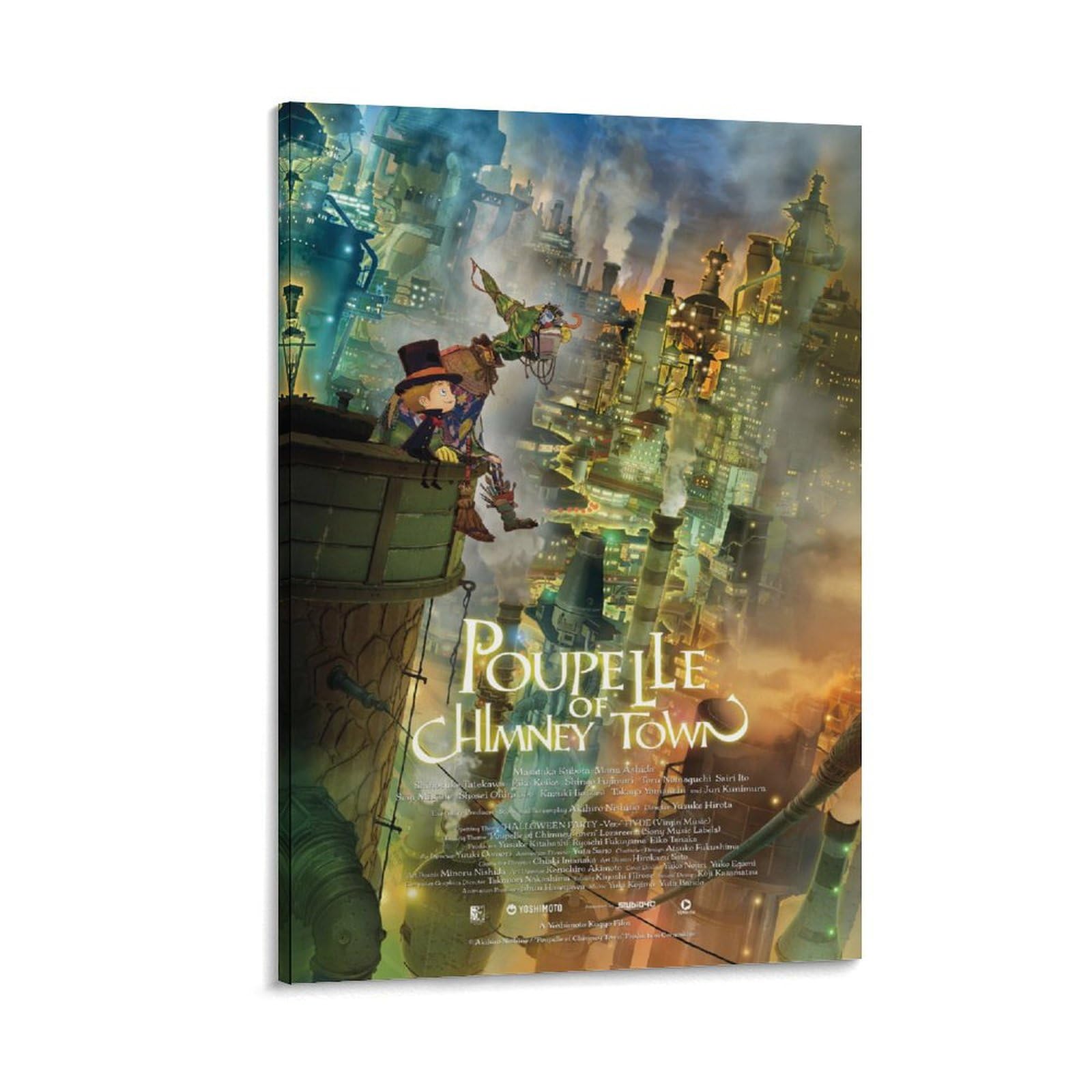 Poupelle of Chimney Town Poster Anime Japan Wall Art Poster Scroll