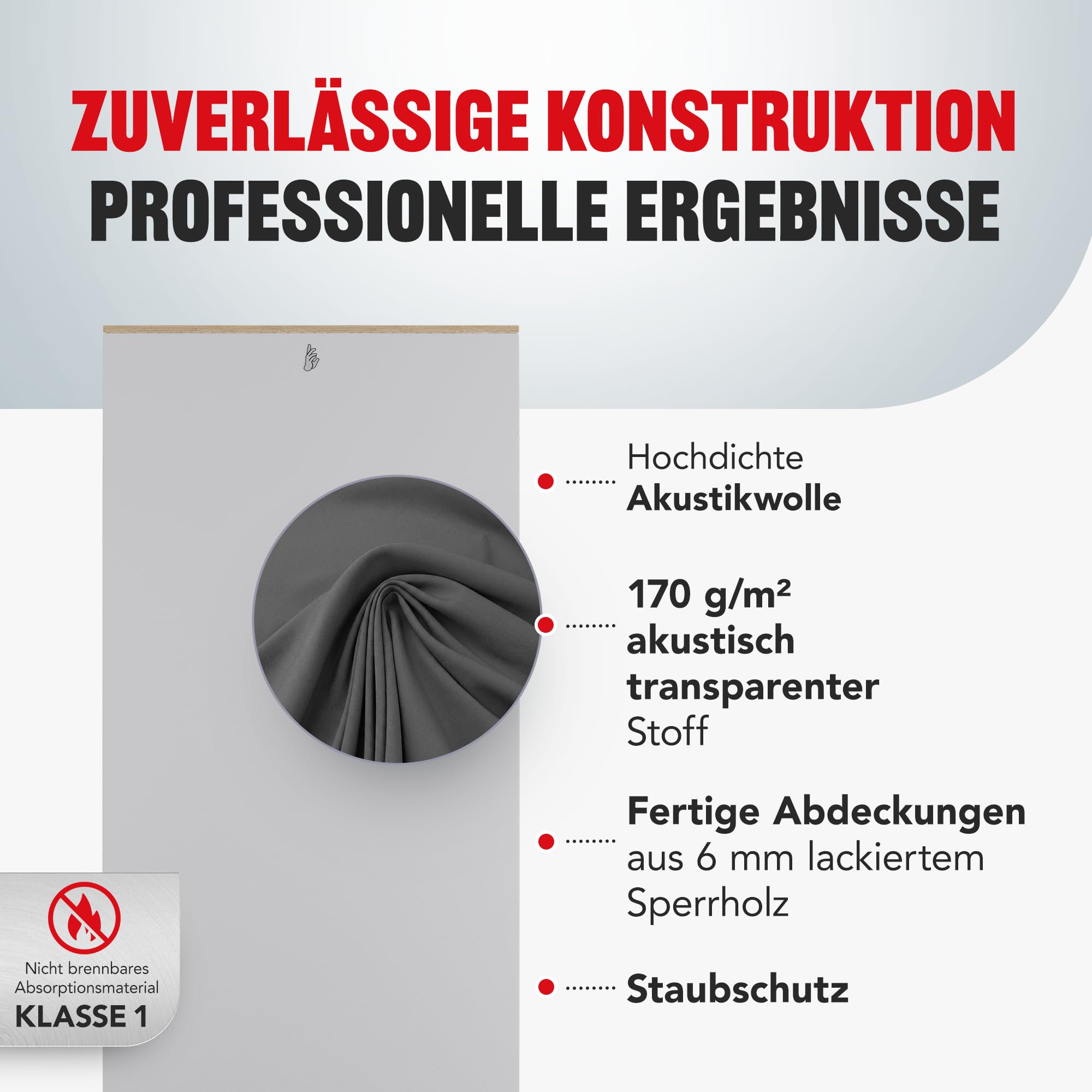 Addictive Sound Bassfalle Ecke Standard, Bass Trap Eckabsorber, Weiß | 35x35x50 cm, 98 cm hoch, Akustikwolle-Kern, stapelbar für Raumecken, EU-produziert, 36 Monate Garantie