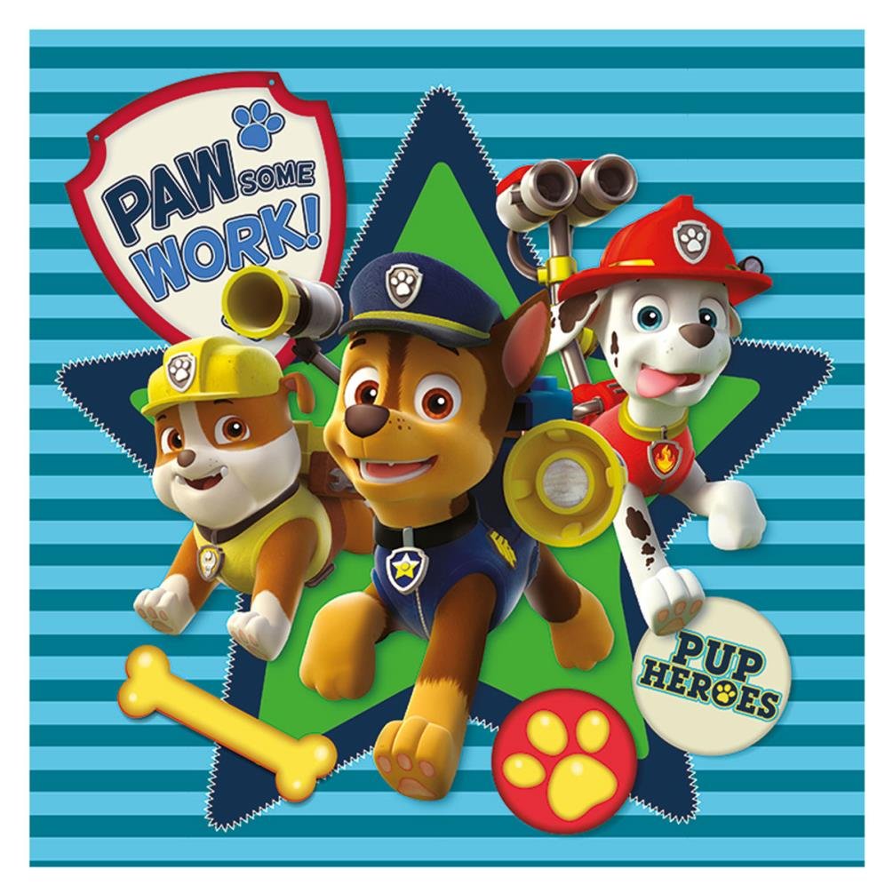 Pyramid International Multi-Colour "Paw Patrol Pawsome Work Canvas Print, Cotton, 1.80 X 30.00 X 30.00 Cm