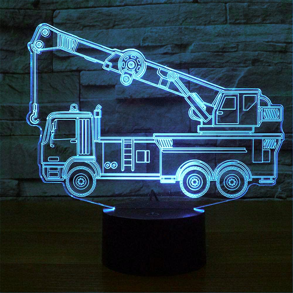 ZNZ Lampada da notte a LED 3D 16 colori Lampada da tavolo a LED