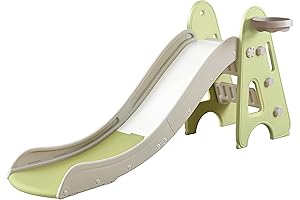 3 in 1 Toddler Slide for 1-7-Year-Olds: Indoor and Outdoor Adventure Playset
