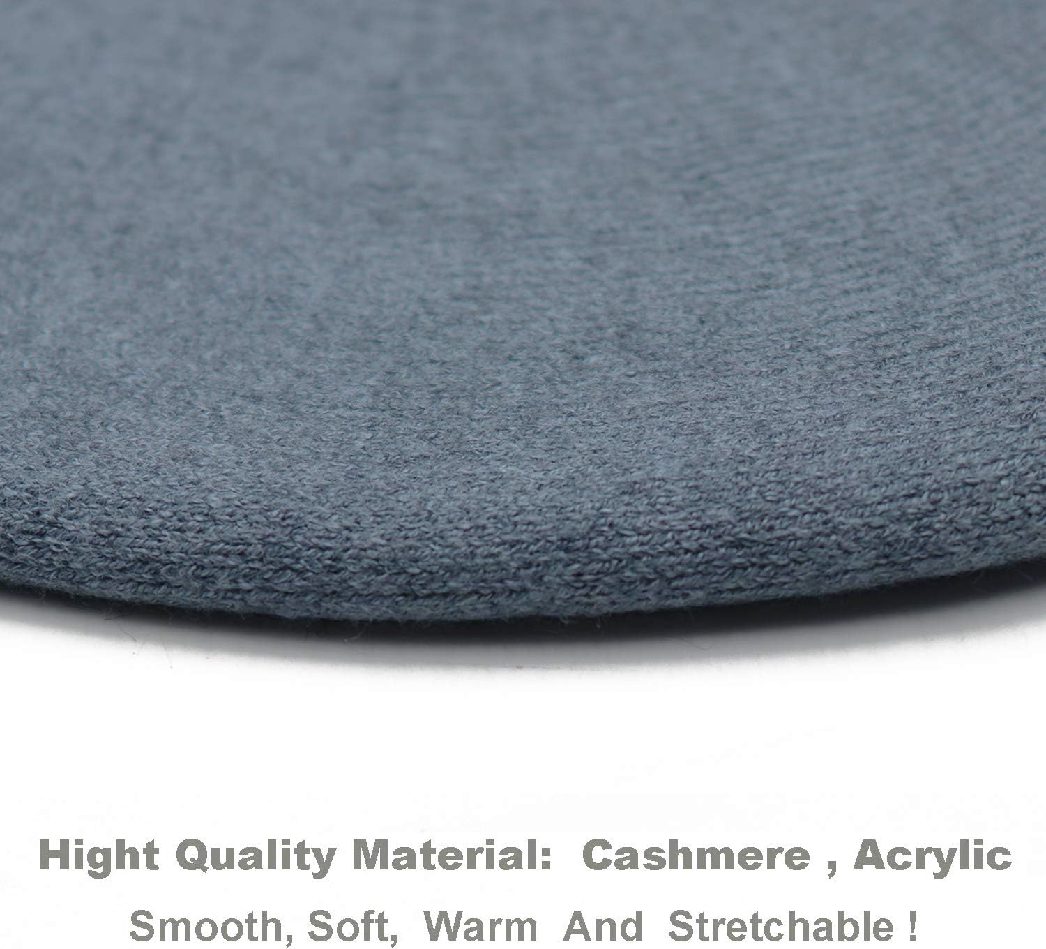 Wheebo フレンチベレー帽 リバーシブル 無地 カシミア ベレー帽 レディース ガールズ レディース 大人用, デニムブルー,