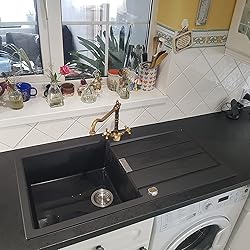 Franke Sirius 1.0 Bowl Black Tectonite Undermount Kitchen Sink SID110 34 Blk P25273