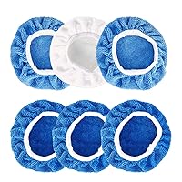 Vista 1 de UTSAUTO Juego de 6 almohadillas pulidoras de automóvil de 5 a 6 pulgadas de microfibra para pulir el capó del automóvil, kit de pulidor de cera