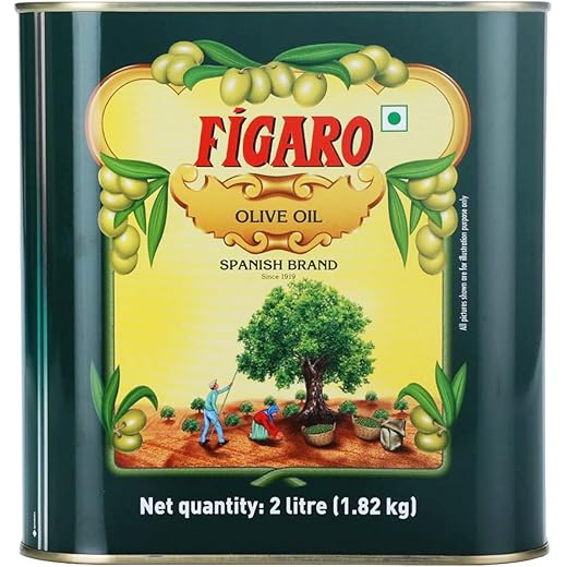 F?garo Olive Oil- Pure Olive Oil-Daily Cooking Oil- Perfect for Indian Dishes- Curries, Gravy- Imported from Spain- 2L Tin