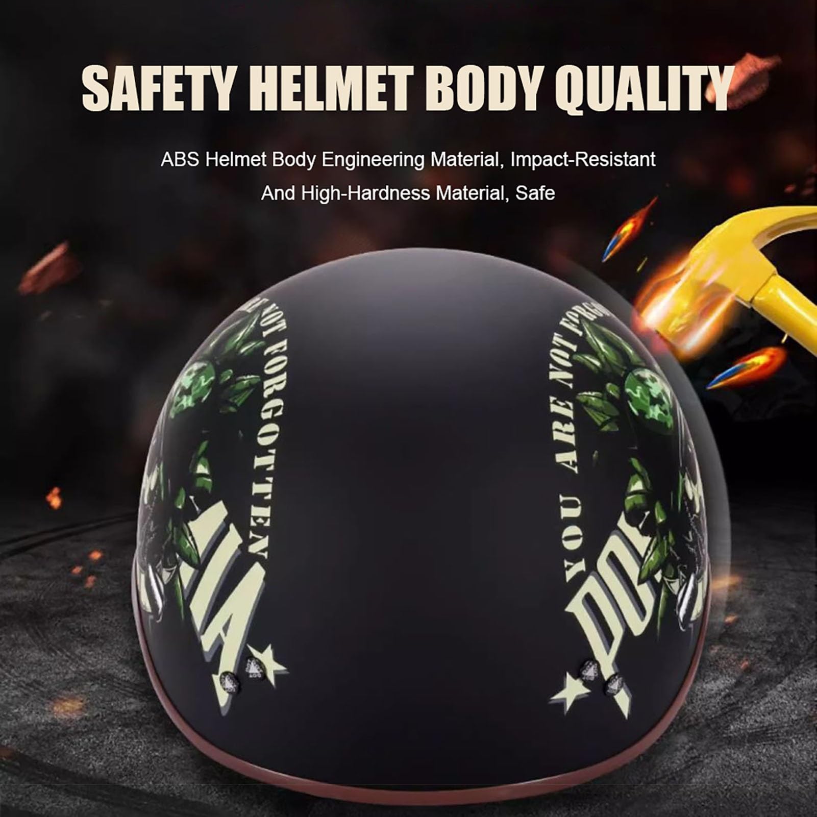Casque Demi Jet Casque Ouvert Casque Jet Rétro Casque Bol Homologué ECE Visière Intégrée Casque de Crash Cruiser Chopper Casque de Scooter for Hommes Femmes ( Color : M , Size : M=(57~58cm) )