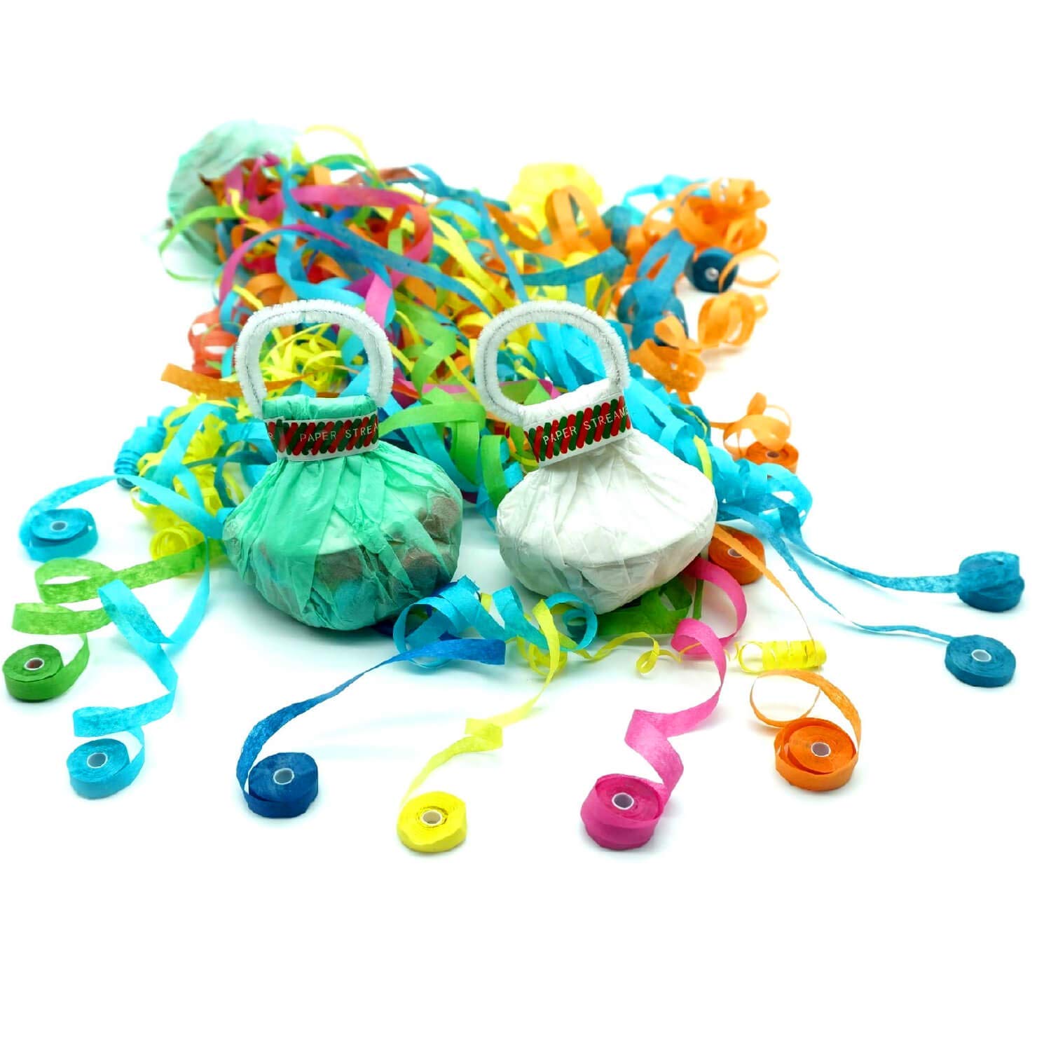 12 Stück Party Luftschlangen Set - Bunte Wurfstreamer Für Geburtstag & Feiern