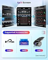 Vista 9 de Radio de coche Android 13 4G + 64G para Ford Focus 2012-2018, Rimoody Car Stereo Wireless Carplay Android auto GPS 5G-WiFi Mirror Link 9.7 pulgadas