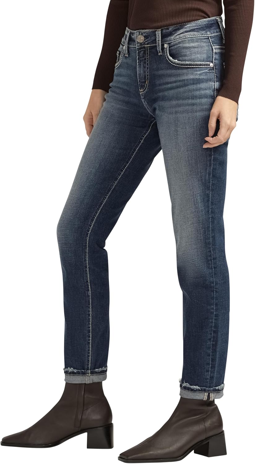 Silver Jeans-Womens Sam Relaxed Boyfriend Fit Jean