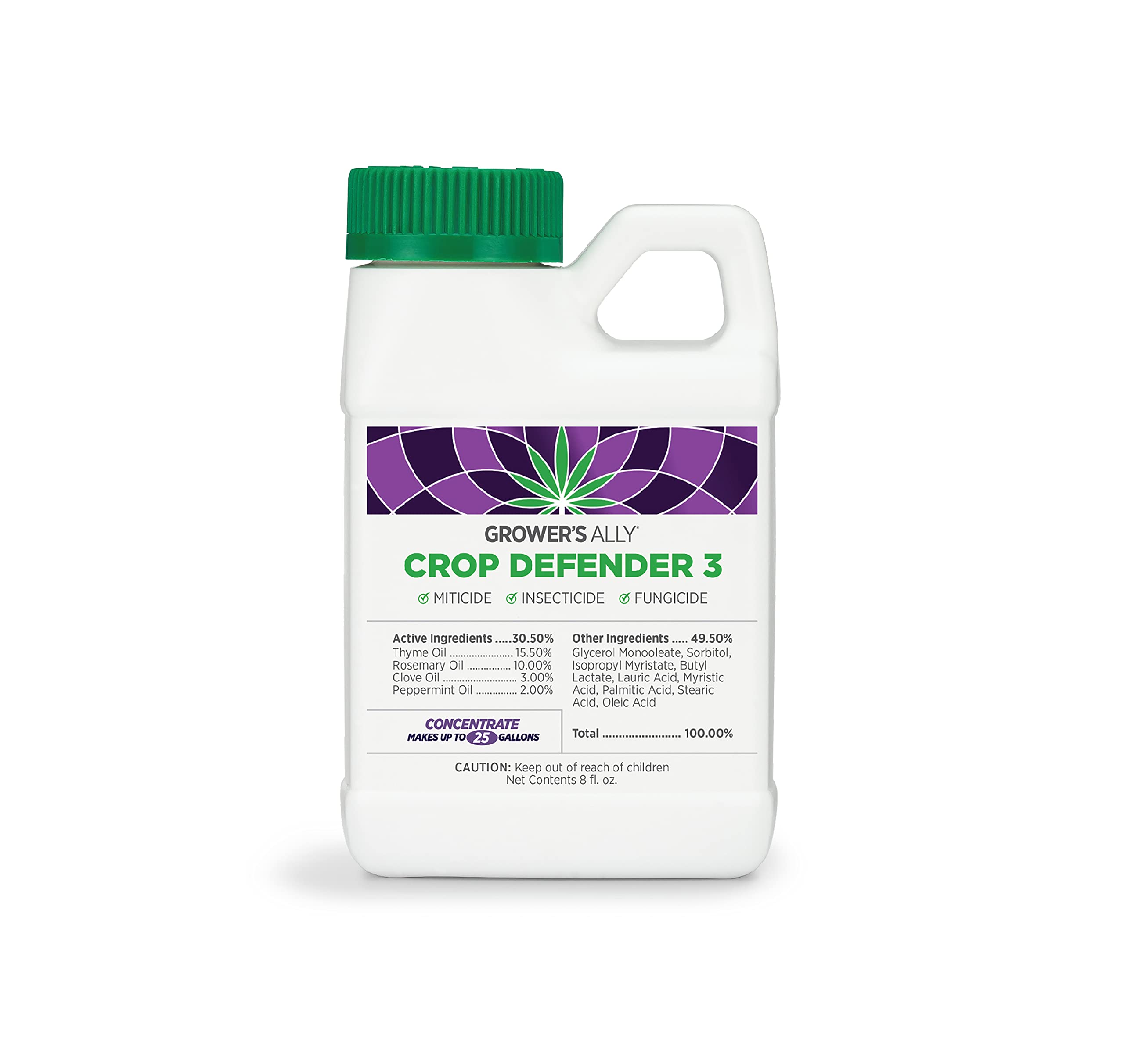 Buy Grower's Ally Crop Defender 3 Natural, Safe & Organic Insecticide